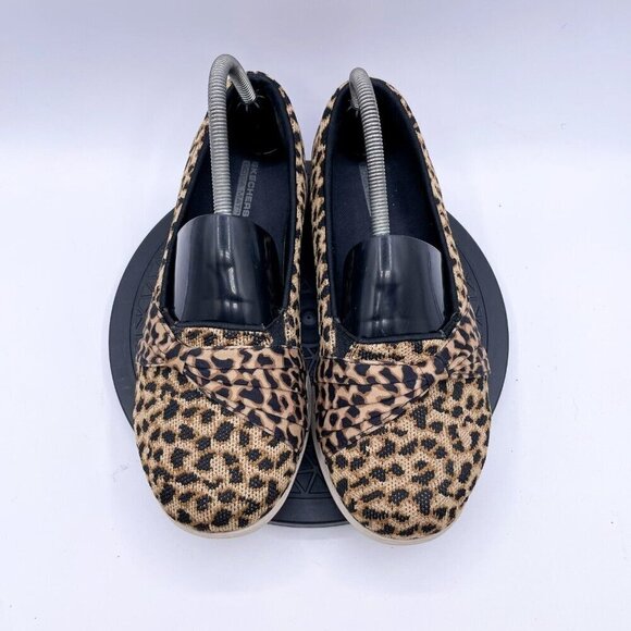 Skechers Goga Mat Slip On Leopard Animal Print Flats Shoes Sz 9 Cheetah Gen 5 - Picture 9 of 9